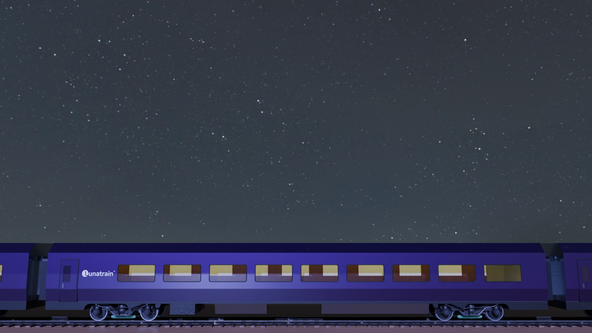 Computer rendering of a Lunatrain passenger railcar.